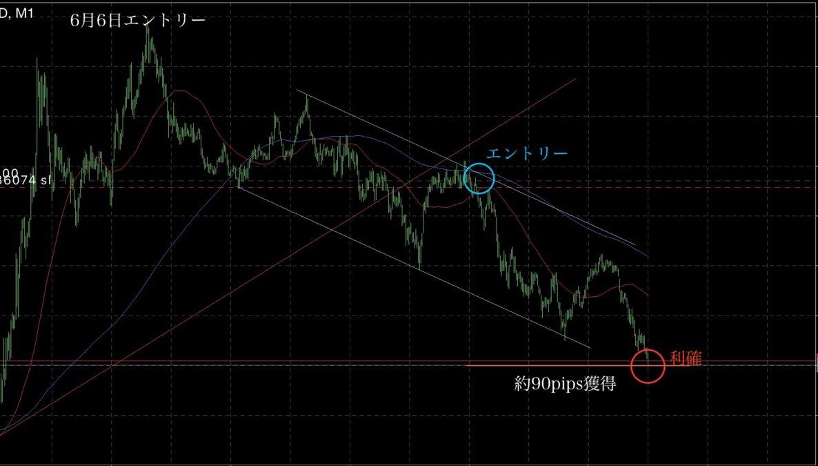 ② - N式FX6月3日〜7日までのGOLD振り返り！合計730pips獲得の解説